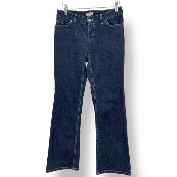 J. Jill Denim - J. Jill Bootcut Jeans Mid-Rise Dark Wash Women's 4 Petite Jeans